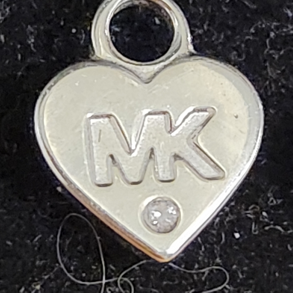 Michael Kors Silver Heart Pendant Charms - Picture 5 of 6